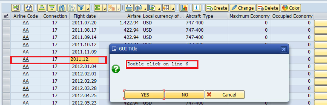 3.Double Click事件效果演示